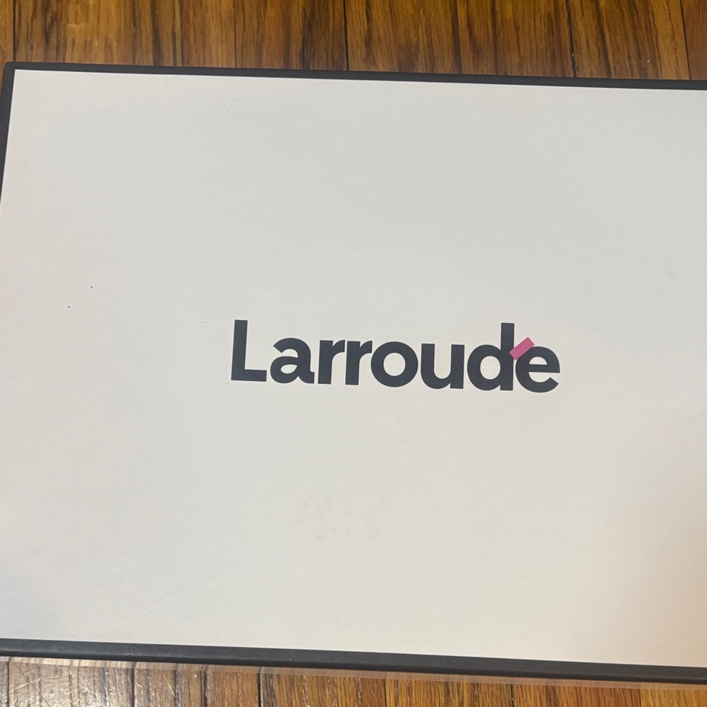 Larroude Shiny Silver Platform Heels